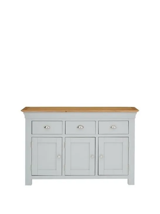 BOXED SEATTLE LARGE SIDEBOARD - GREY OAK (1 BOX) 