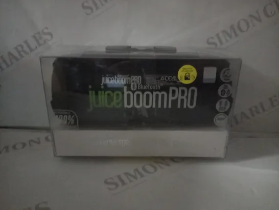 BOXED JUICEBOOMPRO PORTABLE BLUETOOTH SPEAKER 