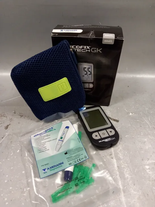 BOXED A.MENARINI GLUCOFIX TECH GK GLUCOSE MONITOR 