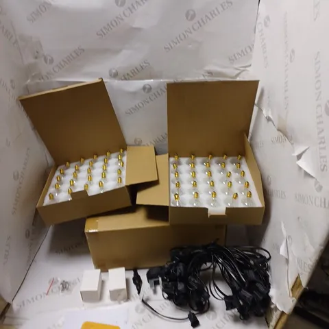 BRIGHTOWN G40 STRING LIGHTS WITH 52 7 WATT BULBS AND MANUAL