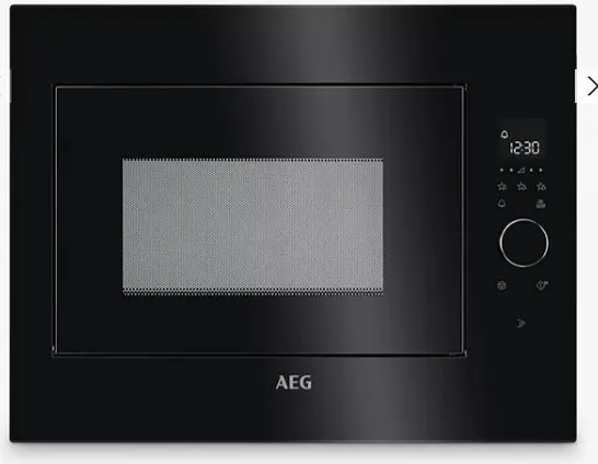 AEG INTEGRATED MICROWAVE 25.37L BLACK Model MBE2658SEB RRP £500