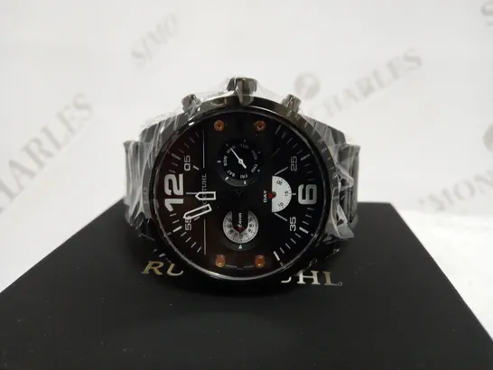 RUCKSTUHL CHRONOGRAPH LEATHER STRAP WATCH RRP £560