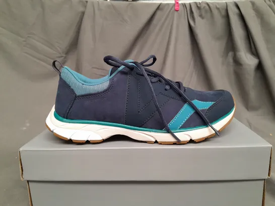 BOXED PAIR OF VIONIC BLUE TRAINERS - SIZE 7