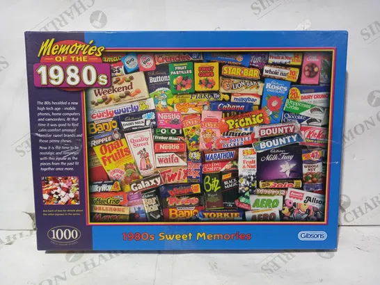 GIBSONS MEMORIES OF THE 1980S 1000 PIECE JIGSAW PUZZLE