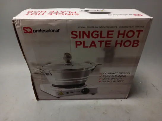 BOXED SQ PROFESSIONAL SINGLE HOT PLATE HOB