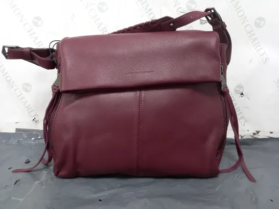 AIMEE KESTENBERG BALI LEATHER HOBO BAG IN BURGUNDY