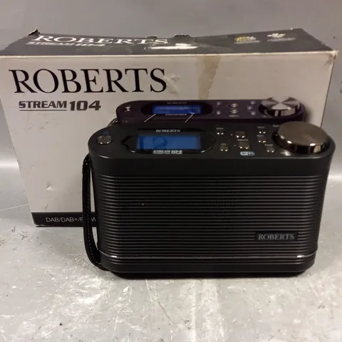 BOXED ROBERTS STREAM 104 DAB RADIO