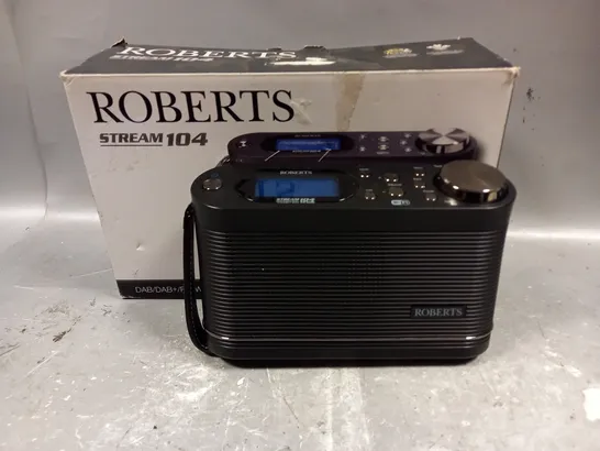 BOXED ROBERTS STREAM 104 DAB RADIO