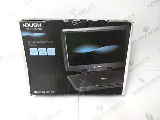 BOXED BUSH 12" PORTABLE DVD PLAYER BDVD26121