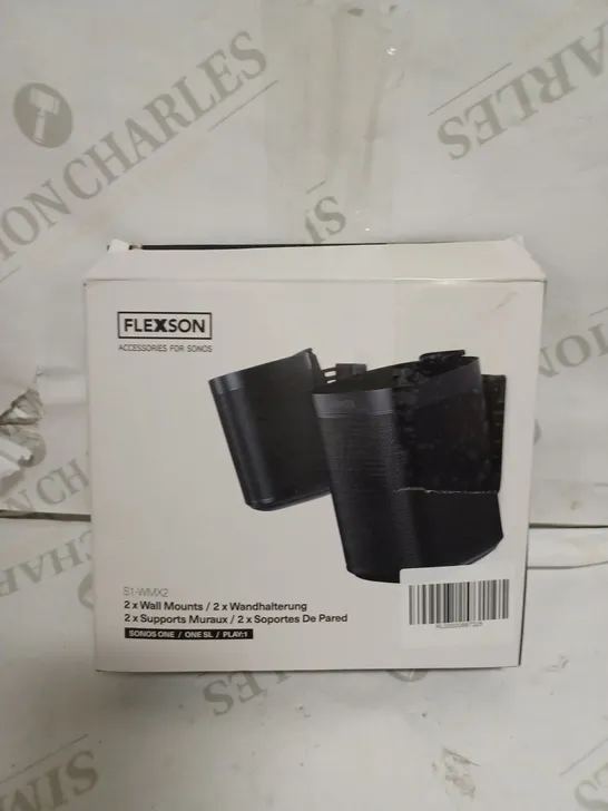 FLEXSON S1-WMX2 SET OF 2 WALL MOUNTS - BLACK 