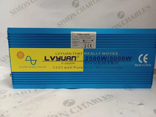 BOXED LVYUAN 2500/5000W POWER INVERTER. 