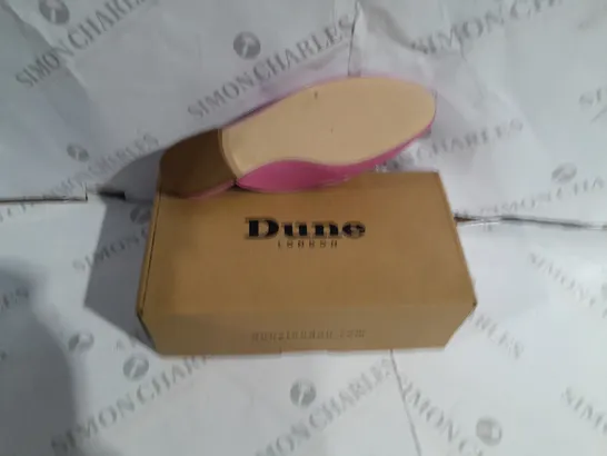 BOXED DUNE LONDON PINK LEATHER SLIM SOLE BACKLESS SHOES SIZE 6