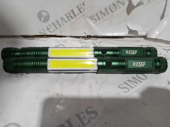 SFIXX SET OF 2 LED TORCHES IN DARK GREEN