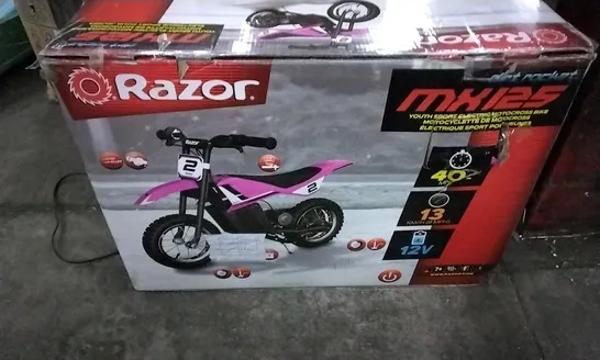 BOXED RAZOR MX125 ELECTRIC MOTOCROSS BIKE