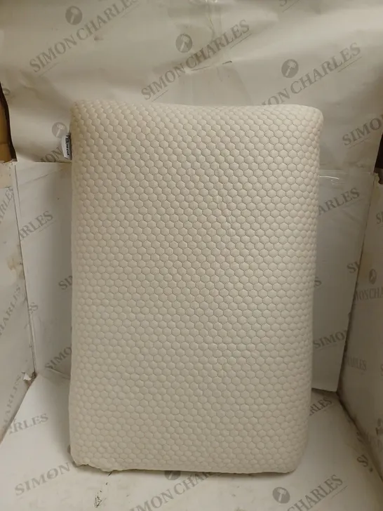 PACKAGED PILLOWED MEMORY FOAM PILLOW. 