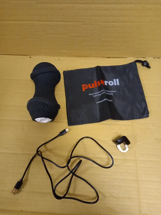 PULSEROLL SPORTS AND OUTDOOR PEANUT MASSAGE BALL, BLACK, 15 X 7 X 7 CM