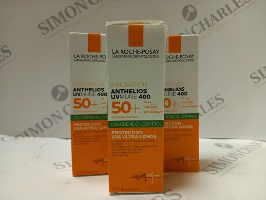 BOX OF APPROX 7 X 50ML LA ROCHE-POSAY ANTHELIOS UVMUNE 400 GEL-CREAM OIL CONTROL 