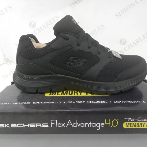 SKETCHERS MENS FLEX TRAINER BLACK  SIZE 10UK (MENS)