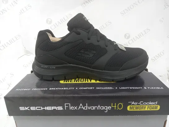 SKETCHERS MENS FLEX TRAINER BLACK  SIZE 10UK (MENS)