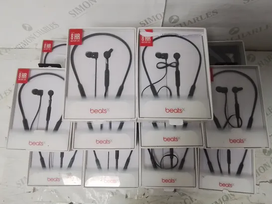 LOT OF 14 BOXED PAIRS OF BEATS X EARPHONES