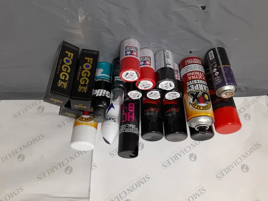 LOT OF APPROX. 20 AEROSOL SPRAYS FOR PERSONAL CARE AND CAR CARE