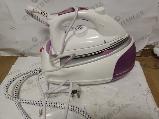 MORPHY RICHARDS JET STEAM GENERATOR IRON PINK/WHITE