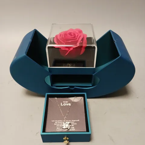 TO MY LOVE ROSE AND NECKLACE GIFT SET 