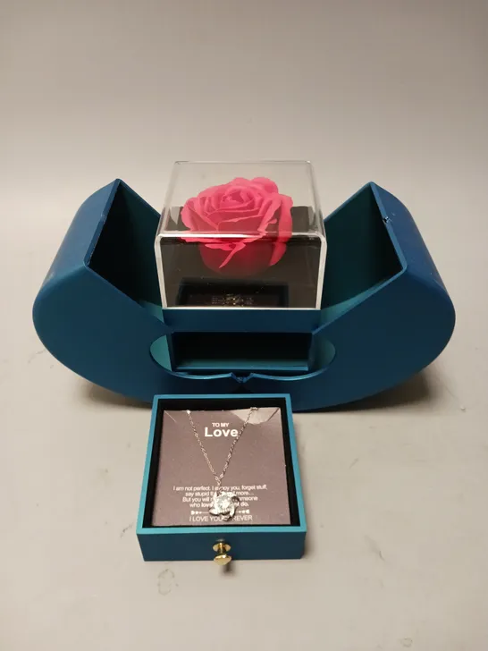 TO MY LOVE ROSE AND NECKLACE GIFT SET 