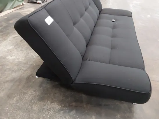 DESIGNER CLICK CLACK SOFA BED BLACK FABRIC 