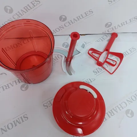 BOXED TUPPERWARE POWERCHEF EXTRA IN RED