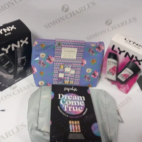 APPROXIMATELY 10 ASSORTED GIFT SETS TO INCLUDE; LYNX, BRITISH BLOOM, IMPULSE AND SIMPLE