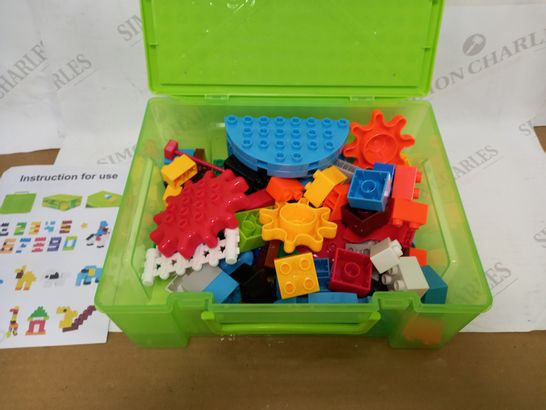 LEGO DUPLO INSPIRED BLOCKS AND CARRY CASE 