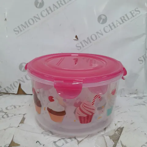 3 PIECE CUPCAKE PRINT FOOD CONTAINERS