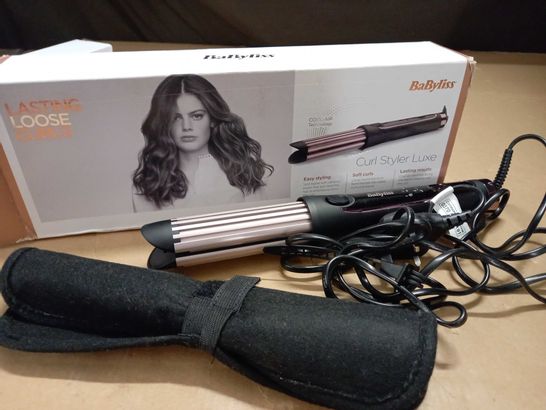 BOXED BABYLISS CURL STYLER LUXE CURL WAND