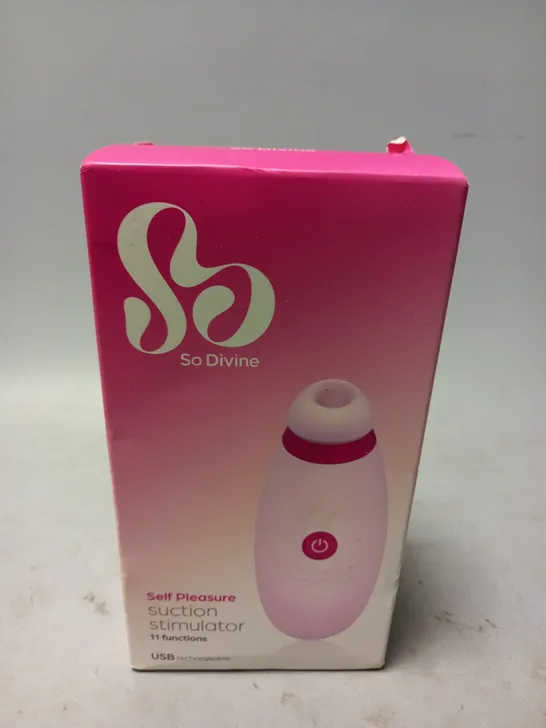 BOXED AND SEALED SO DIVINE SELF PLEASURE SUCTION SIMULATOR