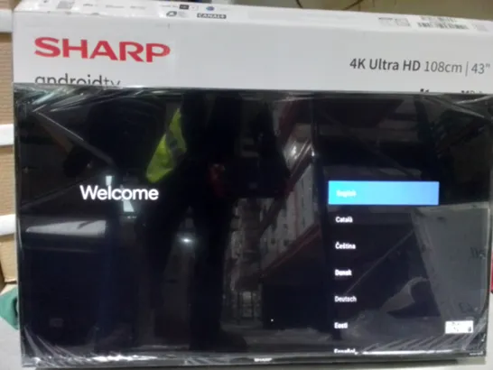 BOXED SHARP ANDROID TV 4K UHD 43" 4K ULTRA HD 43FN8KA