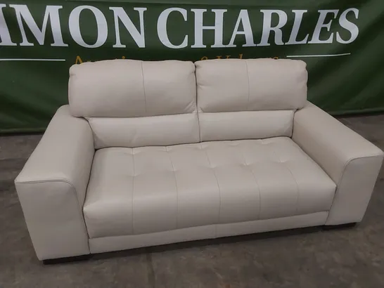 QUALITY DESIGNER ITALIAN MADE ARENA 3 SEATER LEATHER UPHOLSTERED SOFA 