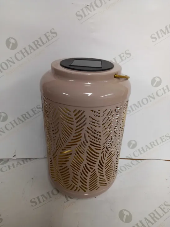 GARDEN REFLECTIONS SET OF 2 PATTERNED SOLAR LANTERNS