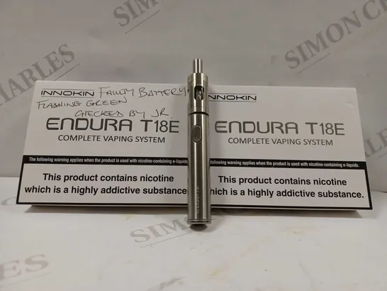 INNOKIN ENDURA T18E VAPE SYSTEM IN SILVER