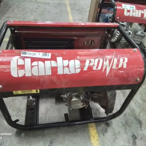 CLARKE POWER PG3800A 3KVA 230V PETROL GENERATOR