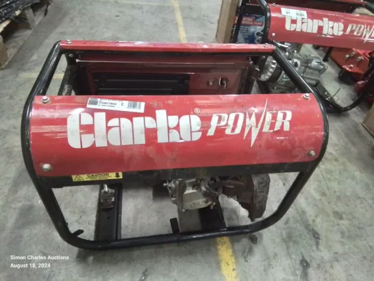 CLARKE POWER PG3800A 3KVA 230V PETROL GENERATOR