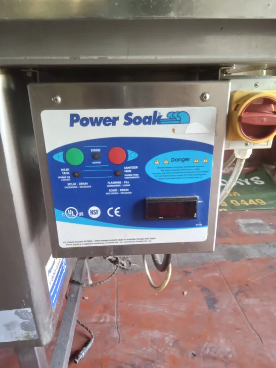 COMMERCIAL POWER SOAK WASH STATION 