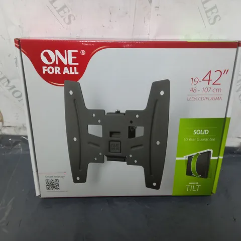 6 BOXED AND SEALED ONE FOR ALL 19-42" FLAT TV BRACKET FIXED WALL MOUNT 