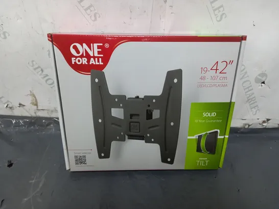 6 BOXED AND SEALED ONE FOR ALL 19-42" FLAT TV BRACKET FIXED WALL MOUNT 