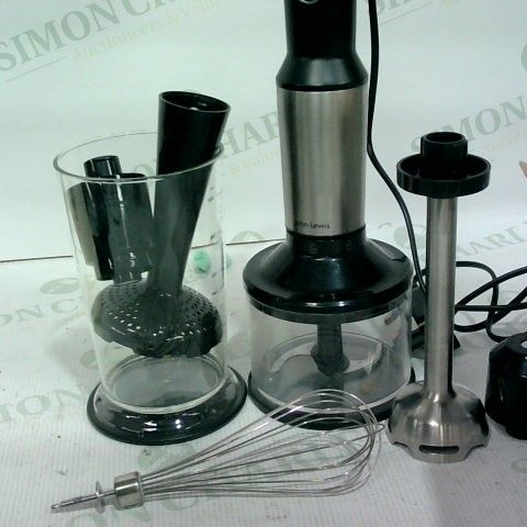 JOHNLEWIS HAND BLENDER WITH MULTIPLE ACCESSORIES 