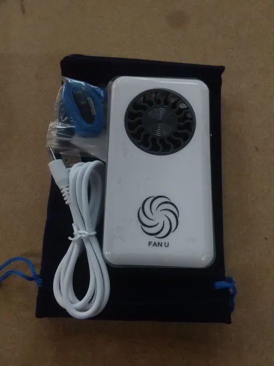 BOX OF APPROXIMATELY 54 FAN U PORTABLE & RECHARGEABLE PERSONAL FAN - WHITE