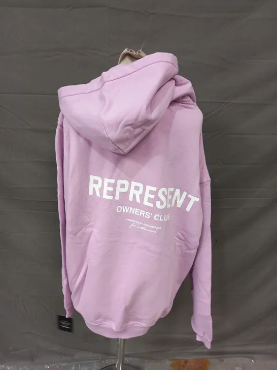 REPRESENT OWNERS CLUB HOODIE IN PASTEL LILAC - XL