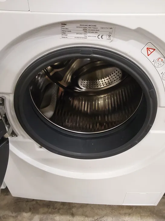 HAIER FREESTANDING 10KG 1400RPM WASHING MACHINE IN WHITE, MODEL: HW100-B14636N