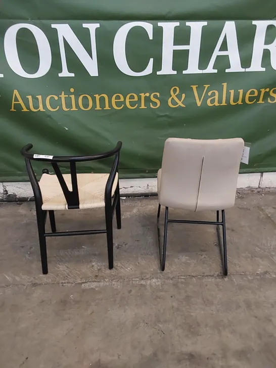 2 X ASSORTED CASUAL DINING CHAIRS