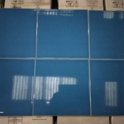 PALLET OF APPROXIMATELY 64 BOXES OF 25 BRAND NEW BRIL BLUE CYCLADS ASTUCE 20X20CM TILES - EACH PACK COVERS APPROXIMATELY 1M² (TOTAL APPROX. 64 SQ.METRES)